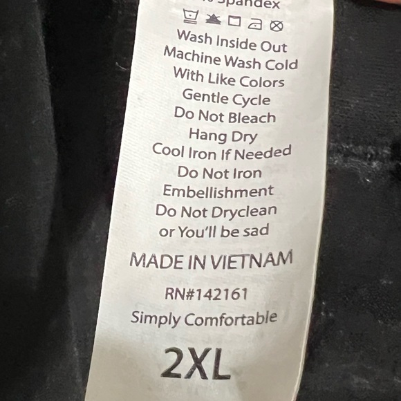 LuLaRoe Kenny Jacket 2X Solid Black - Picture 4 of 5